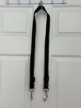 Might Paw Double Dog Leash Coupler No Tangle Black NWOT